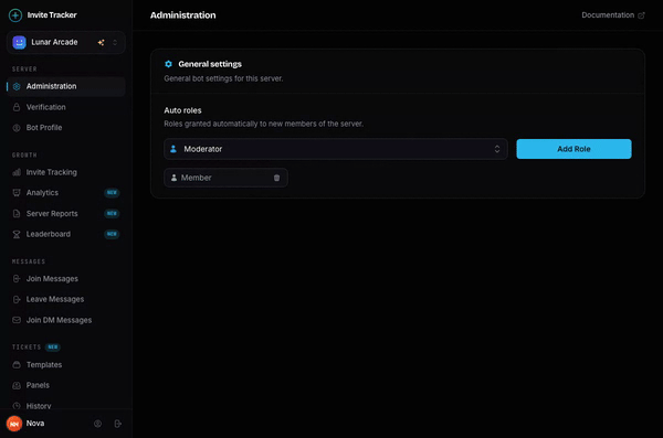 Auto Roles Configuration