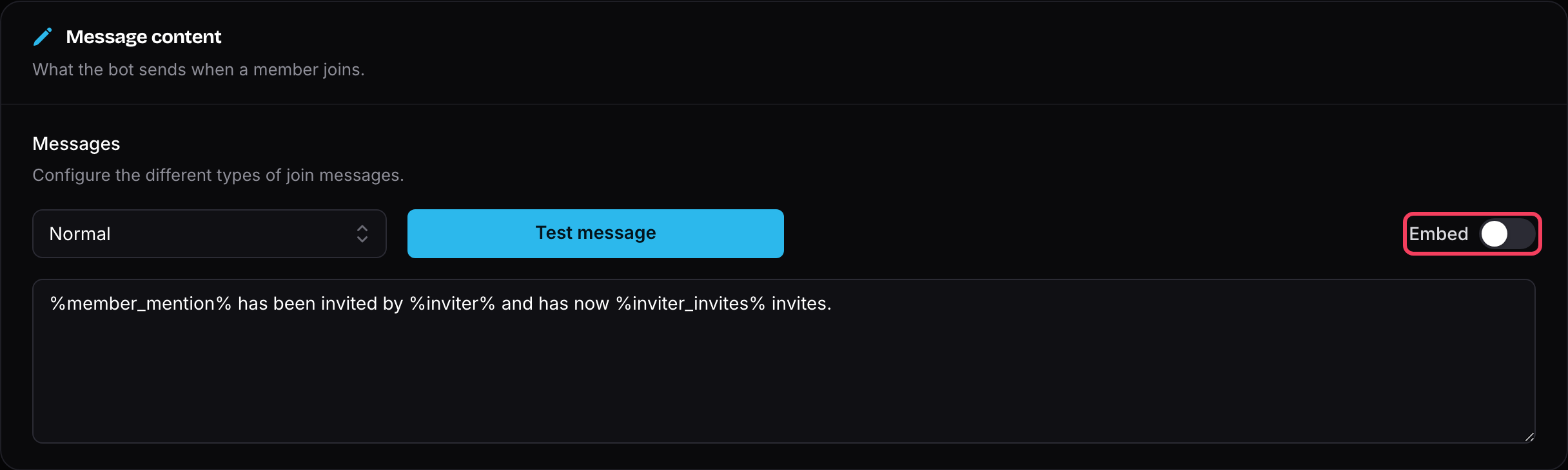 Embed Toggle