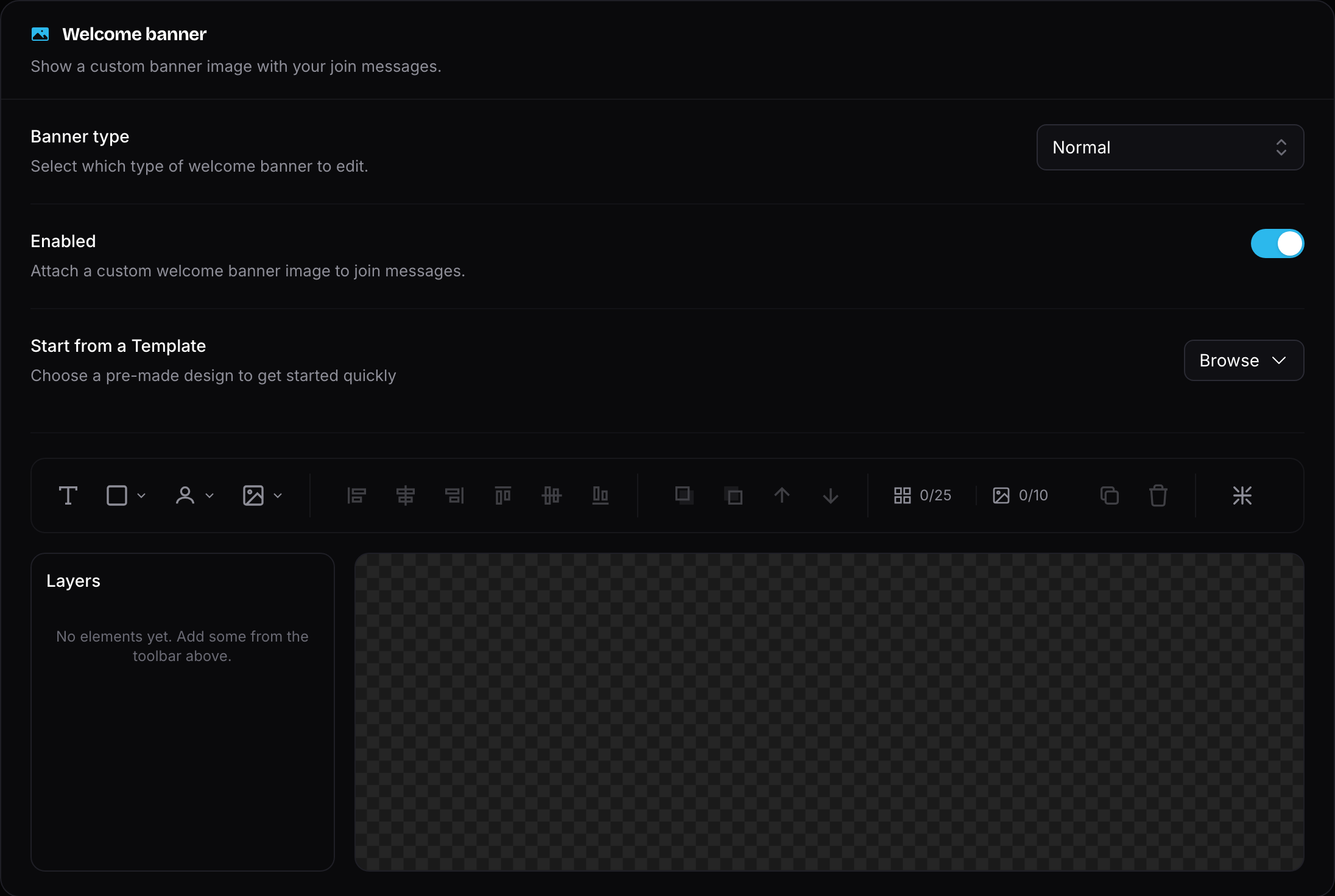 Enable Banner