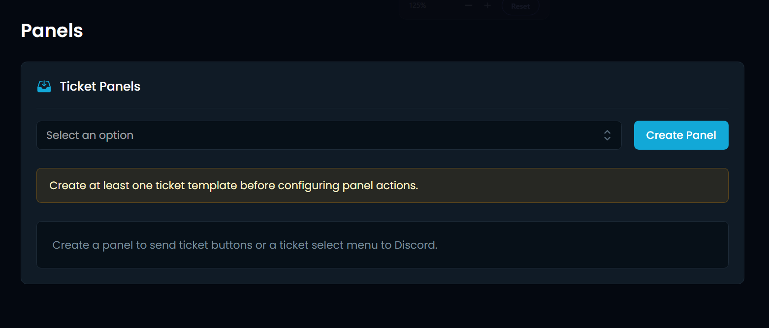 Tickets overview