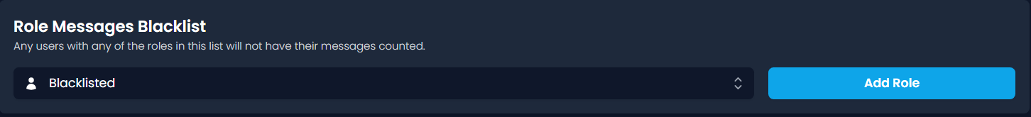 Role Messages Blacklist