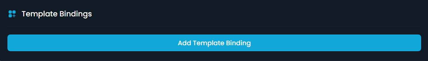 Ticket panel bindings