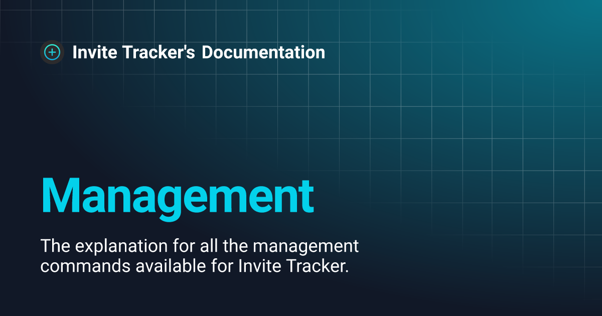 Management invite tracker s documentation